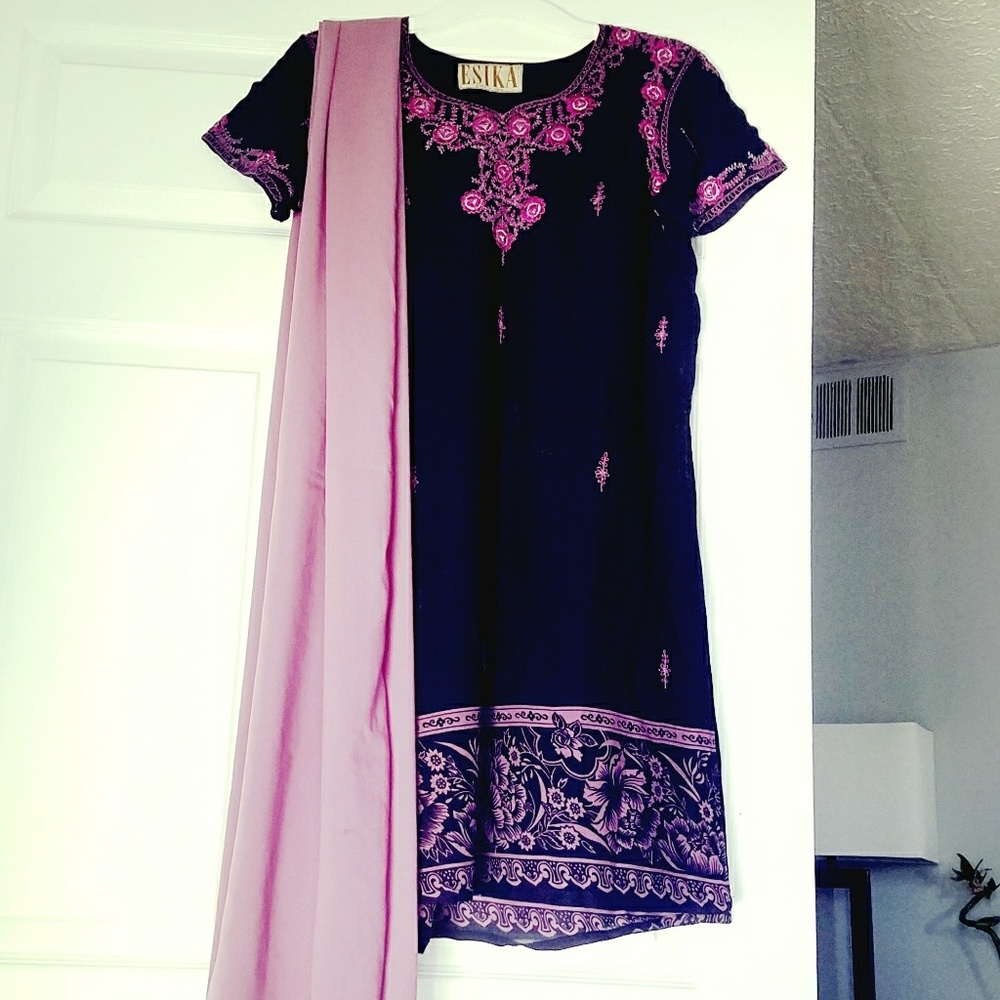 Indian Designer ESIKA salwar kameez 3pc L